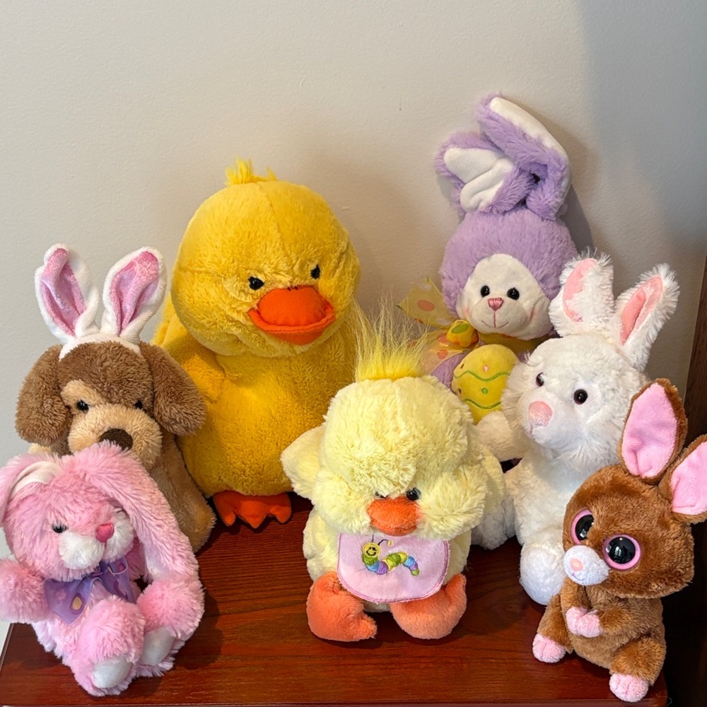 Easter Stuffed Animal Bundle of 7 Plush